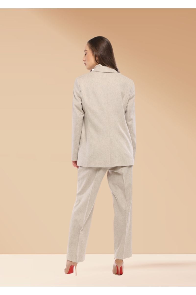 Ava wide suit in 100% virgin wool