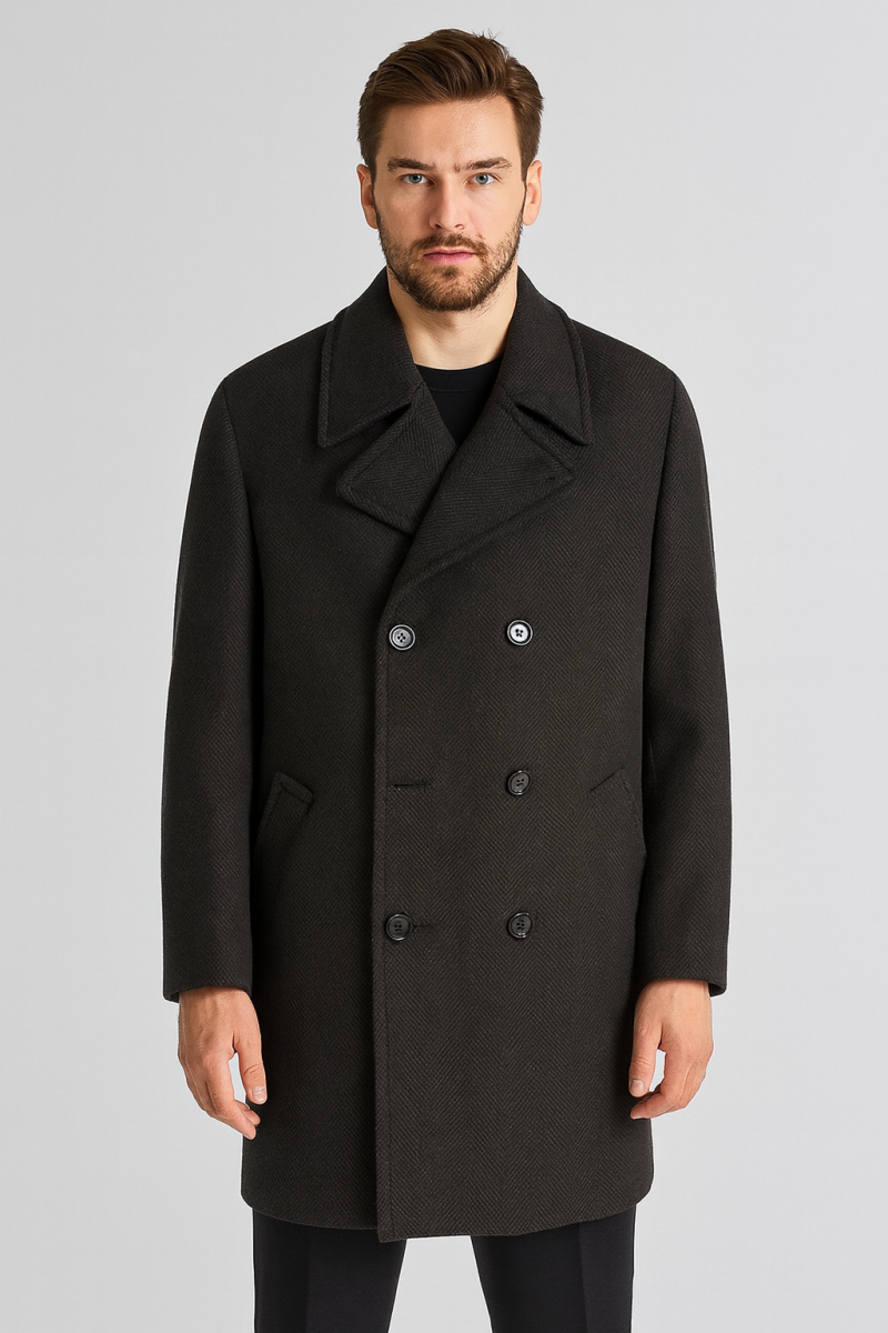 Мъжко двуредно палто