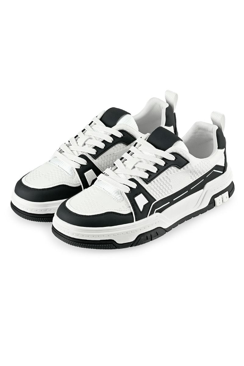 Дизайнерски спортни обувки в черно и бяло