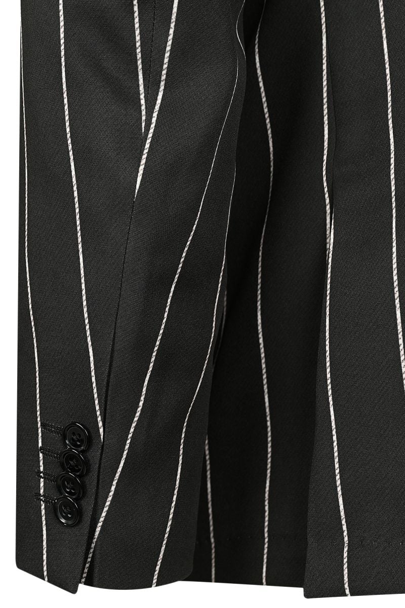 Мъжко сако с елегантен дизайн в бяло райе