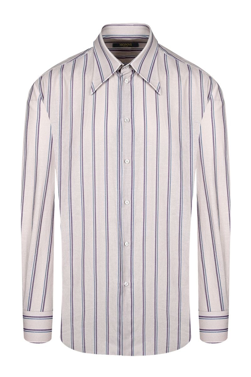 Мъжка раирана риза