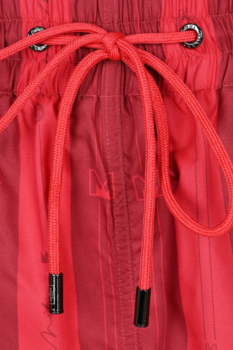 Мъжки луксозни бански Nikki Red Stripes в червено