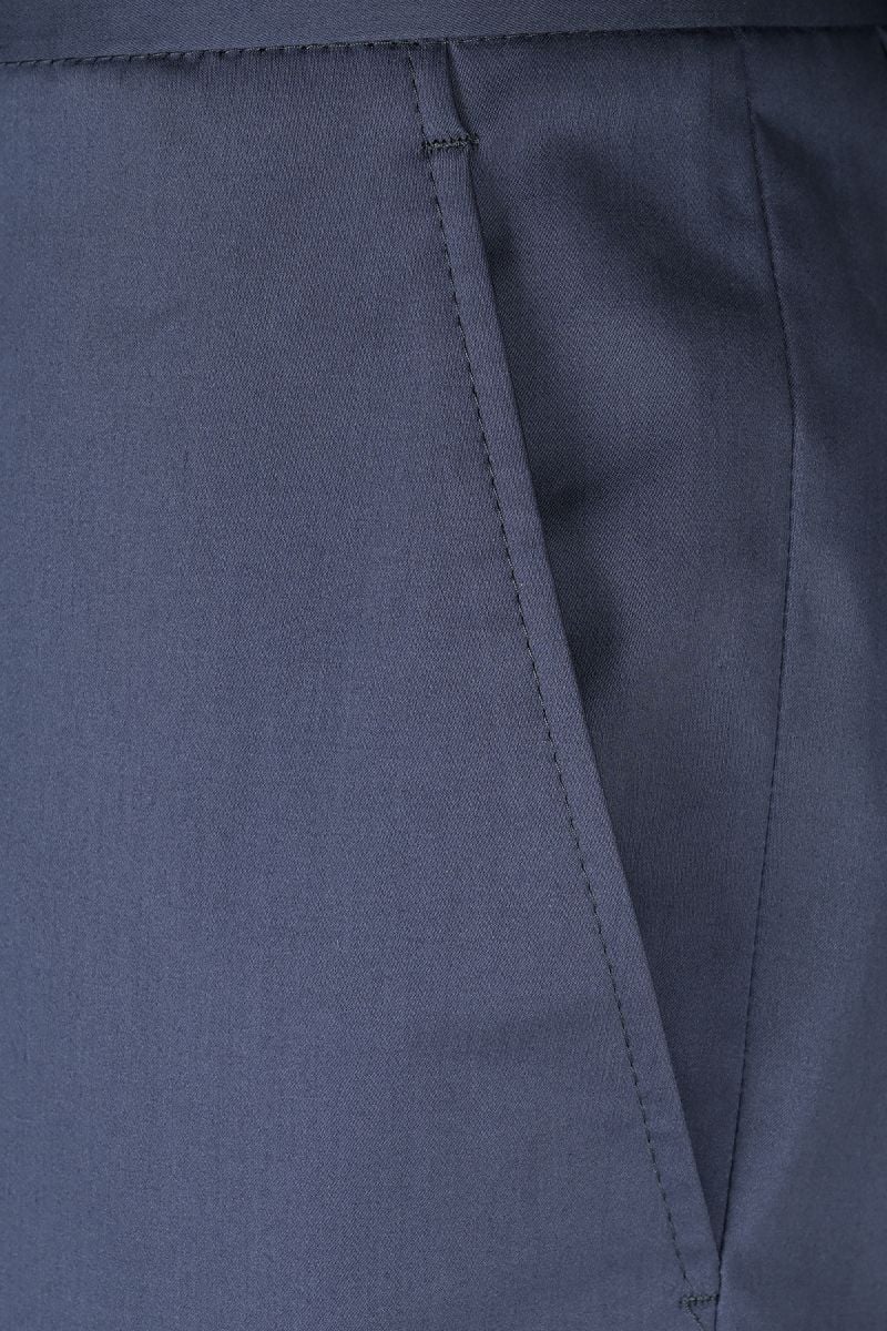 Мъжки втален чино панталон от тъмносин сатениран памук