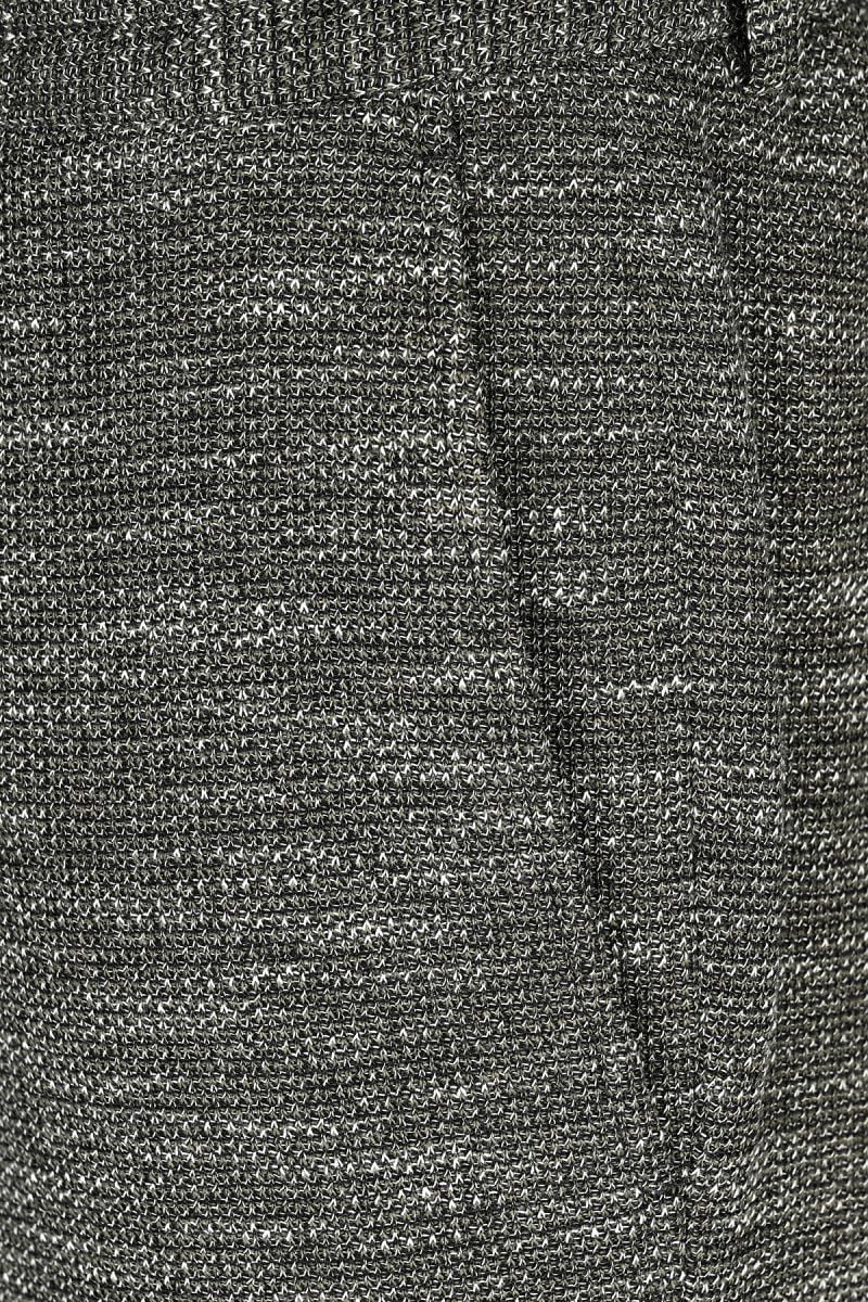 Мъжки свободен панталон от меланжиран памук в каки