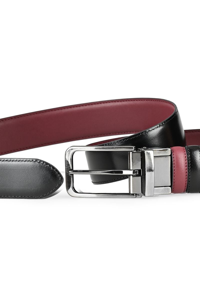 Луксозен колан от матирана естествена кожа за мъже