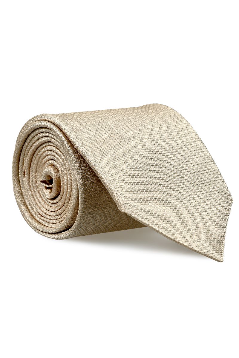 Мъжка класическа екрю вратовръзка от 100% коприна