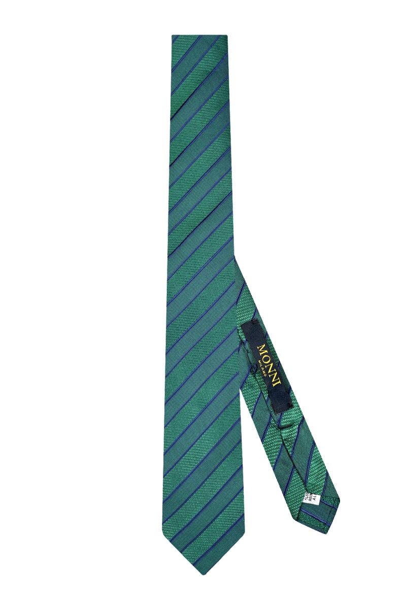 Мъжка тъмнозелена вратовръзка Greer от 100% коприна
