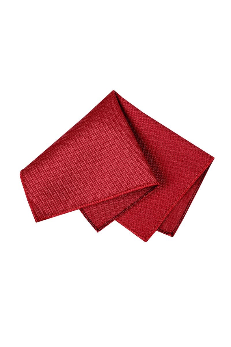 Мъжка кърпичка в червено със ситен дизайн на малки точки