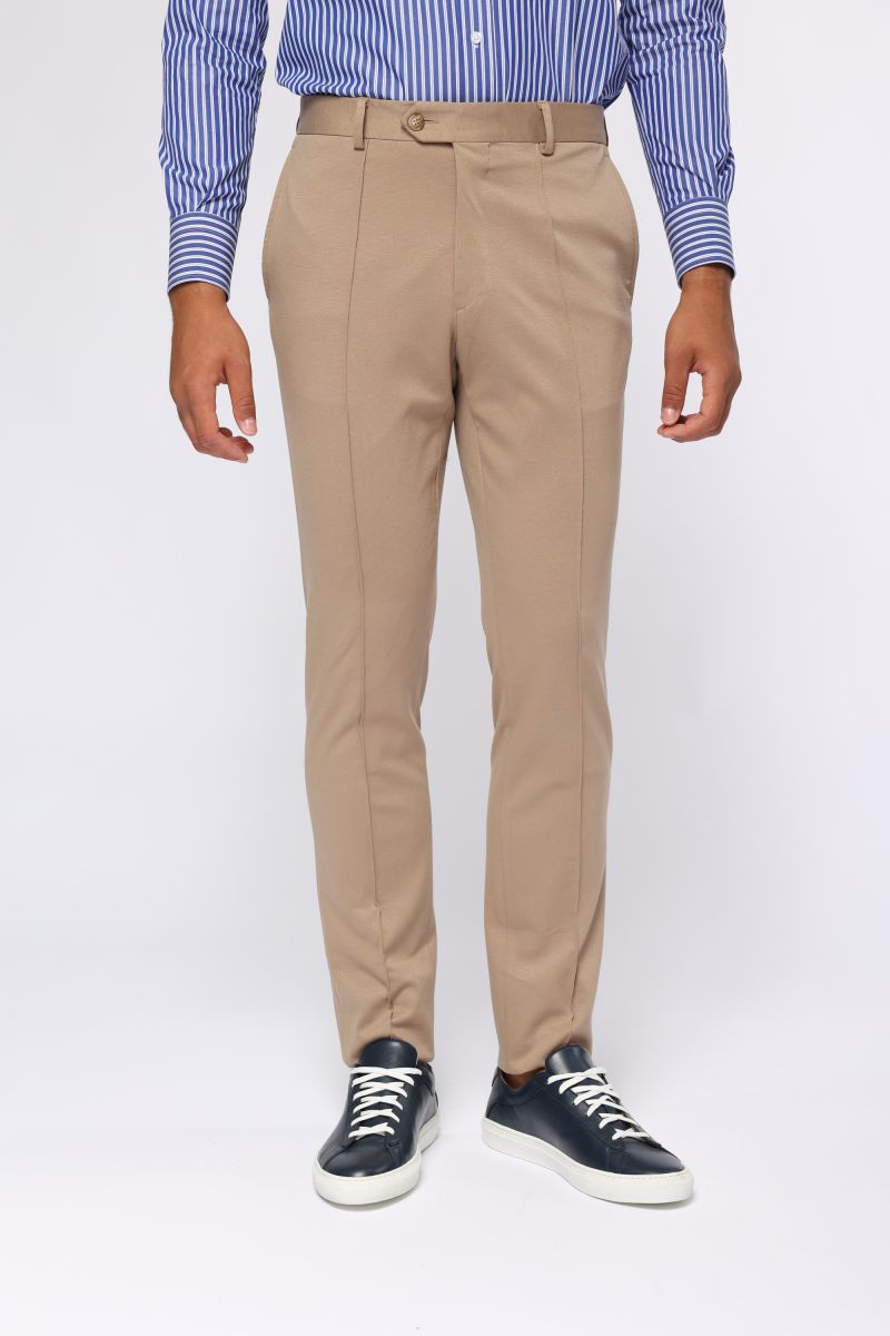 Men's elegant beige trousers