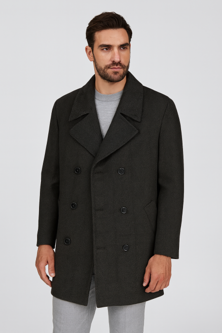 двуредно мъжко палто