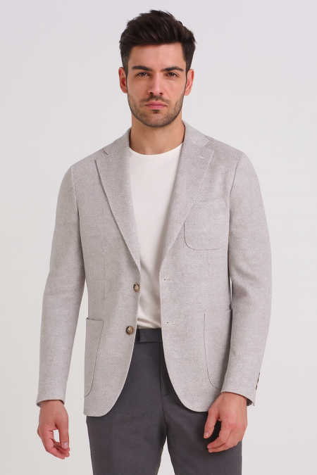Мъжко сако от трикотажен плат