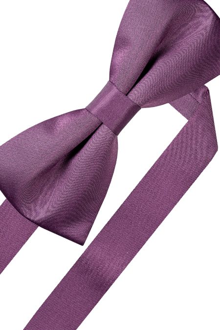 Класическа папийонка от релефен плат в лилаво