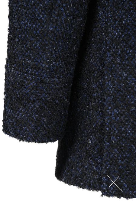 мъжко палто в синьо