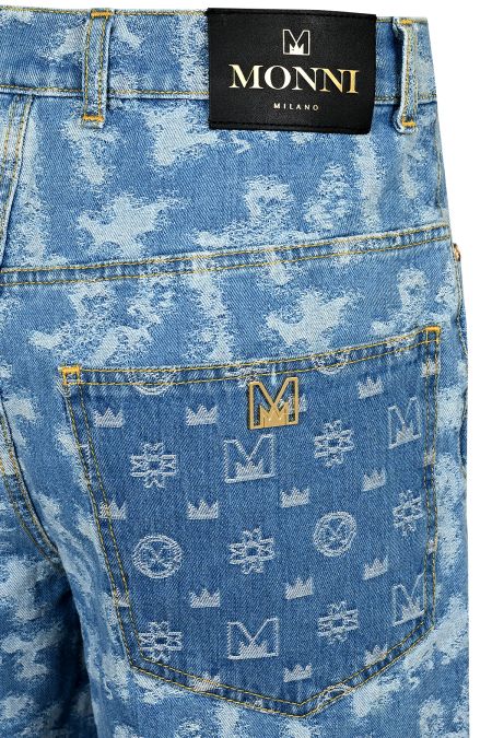 Мъжки шорти Camoflage с контрастни панели
