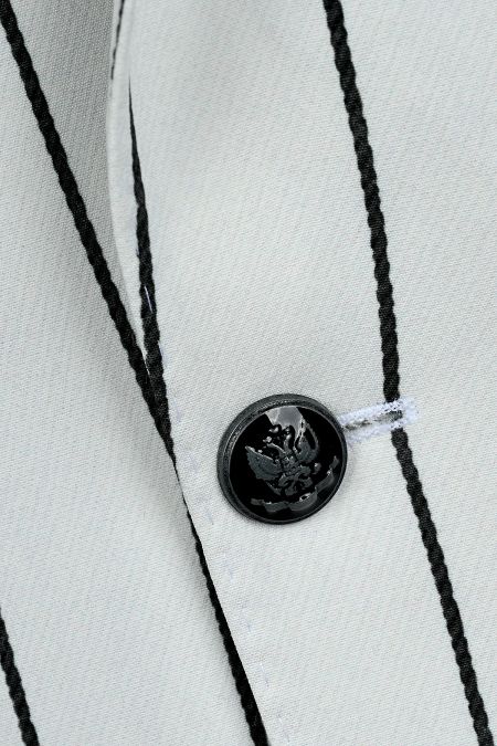 Лятно сако в бяло с черно райе Dubai dream 2 в 1