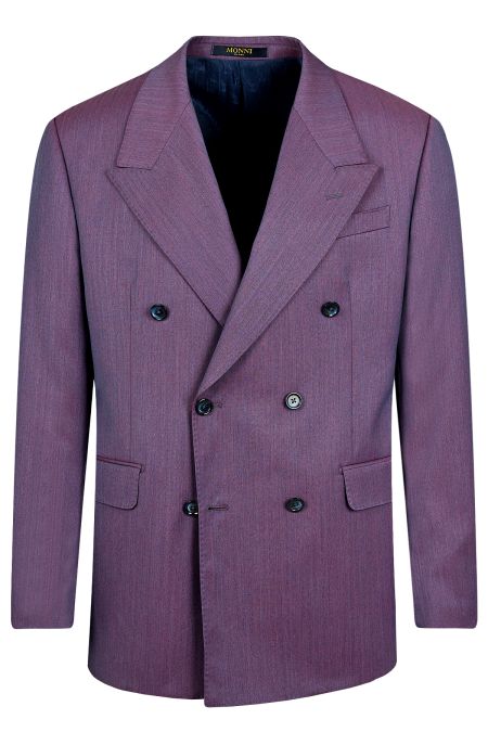 Елегантно сако в светлолилаво от 100% италиански вълнен плат 