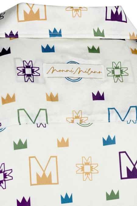 Мъжка луксозна памучна риза с къс ръкав