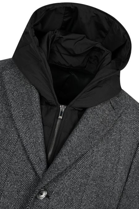 мъжко палто с петорина