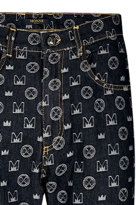 Мъжки маркови дънки Volare с принт Circle Denim 