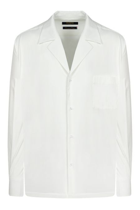 Мъжка дизайнерска памучна риза Praiano в екрю цвят