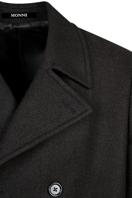 мъжко вълнено палто