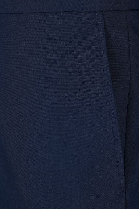 Мъжки панталон в тъмносиньо от вълна