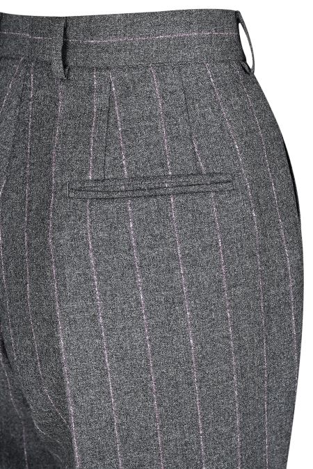 Елегантен вълнен панталон с една плисировка