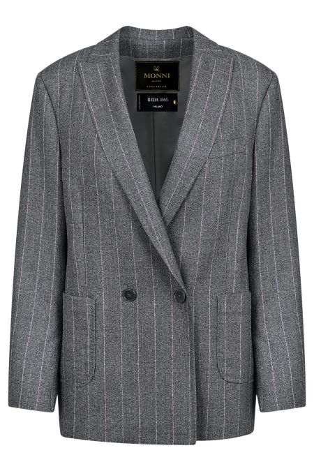 Дамско сако с рае от 100% италианска вълна 