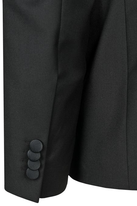 Официален черен смокинг с лъскав сатениран ревер