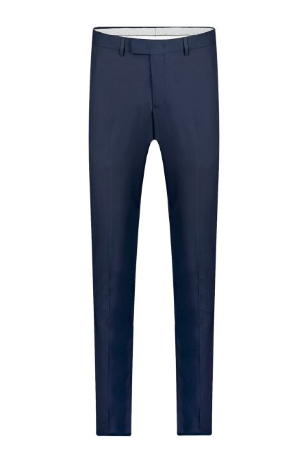 Тъмносин втален смокинг със сатенен ревер