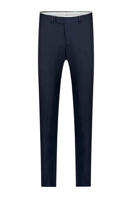 Втален мъжки смокинг в тъмносиньо със сатенена гарнитура