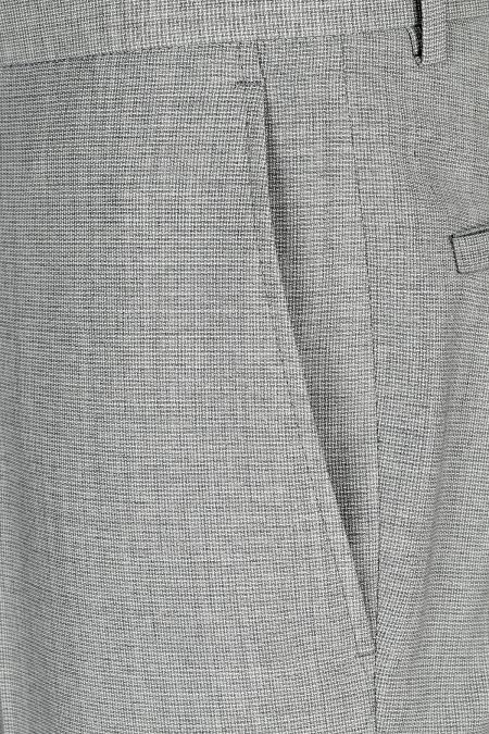 Луксозен светлосив костюм с класическа линия