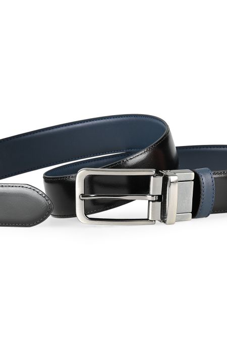 Универсален двулицев колан от естествена кожа