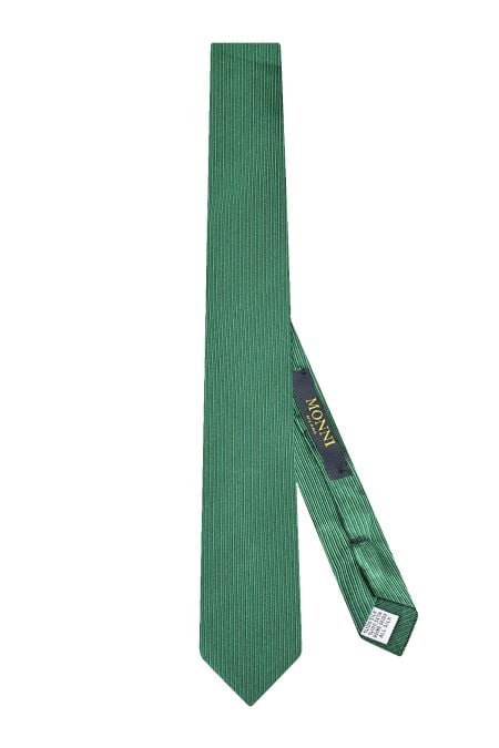 Мъжка класическа зелена вратовръзка от 100% коприна