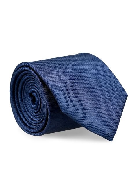 Класическа синя копринена вратовръзка