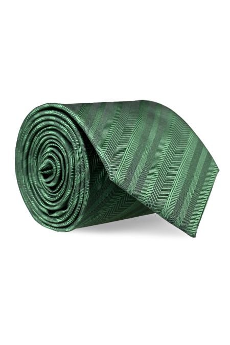 Мъжка вратовръзка с райиран дизайн на рибена кост