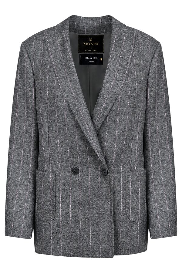 Дамско сако с рае от 100% италианска вълна 